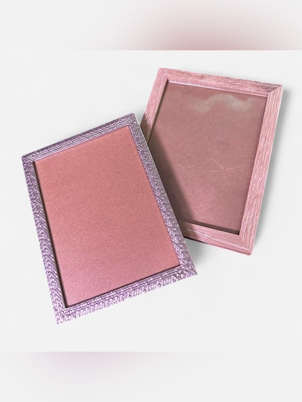Target Picture Frame Set of 2 — 5x7 Faux Wood + Metal Hexagon Home Decor